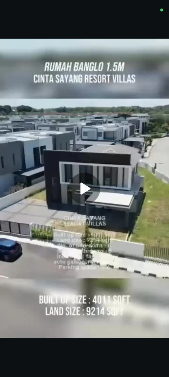 RUMAH BANGLO MEWAH UNTUK Dijual